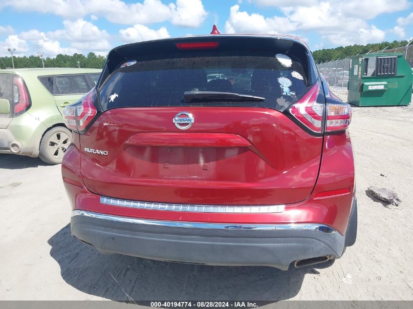 2017 Nissan Murano S VIN: 5N1AZ2MG9HN189660 Lot: 40194774