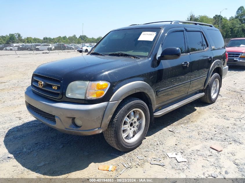 2003 Toyota Sequoia Sr5 V8 VIN: 5TDZT34A63S176023 Lot: 40194883