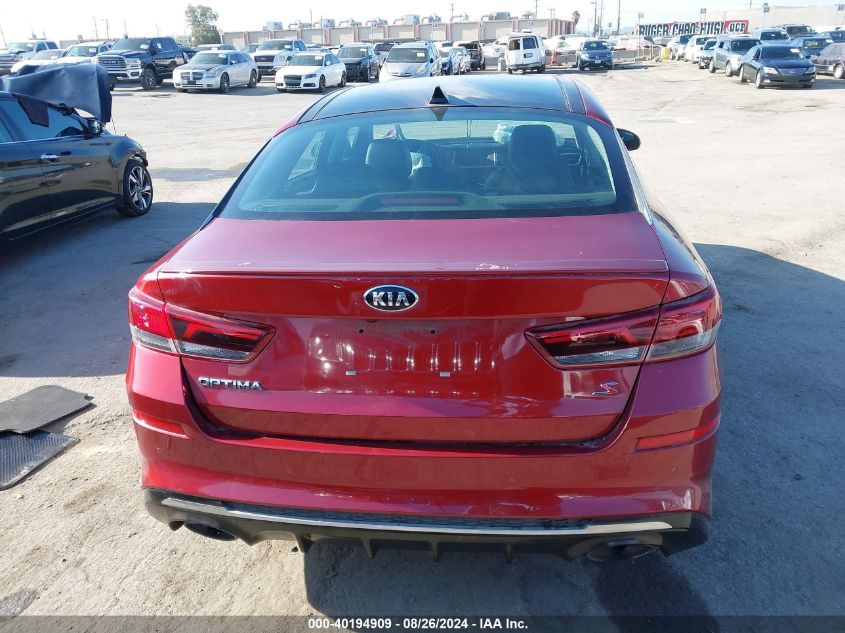 2019 Kia Optima S VIN: 5XXGT4L35KG294984 Lot: 40194909