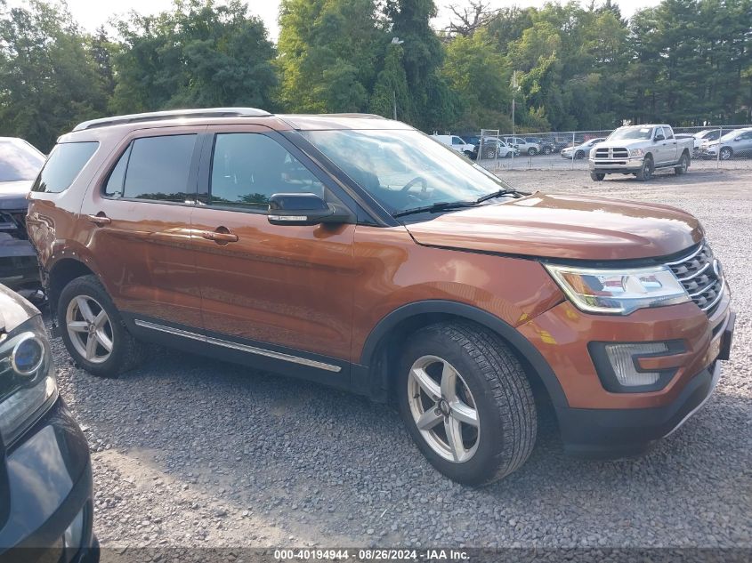 2017 Ford Explorer Xlt VIN: 1FM5K8D82HGA19291 Lot: 40194944