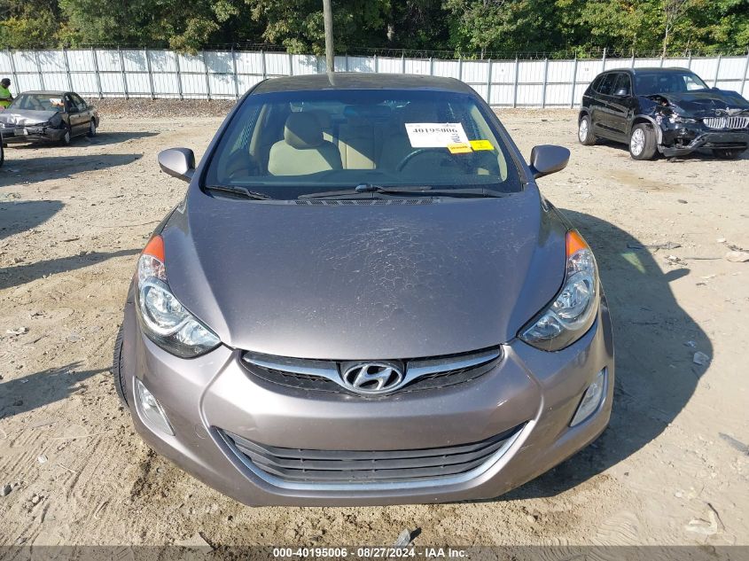 2013 Hyundai Elantra Gls VIN: 5NPDH4AE9DH395557 Lot: 40195006