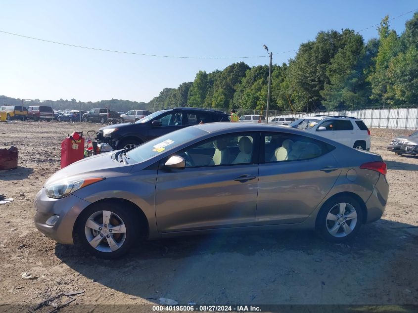 2013 Hyundai Elantra Gls VIN: 5NPDH4AE9DH395557 Lot: 40195006