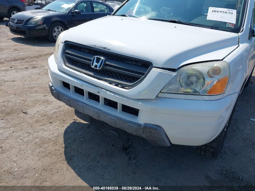 2005 Honda Pilot Ex-L VIN: 5FNYF18585B026815 Lot: 40195039