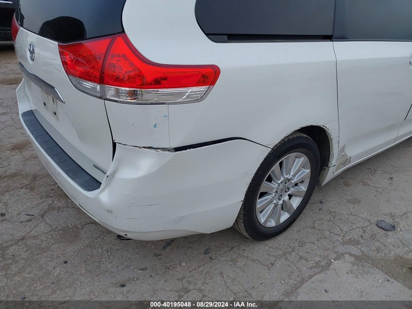 2011 Toyota Sienna Limited V6 VIN: 5TDYK3DC2BS041619 Lot: 40195048