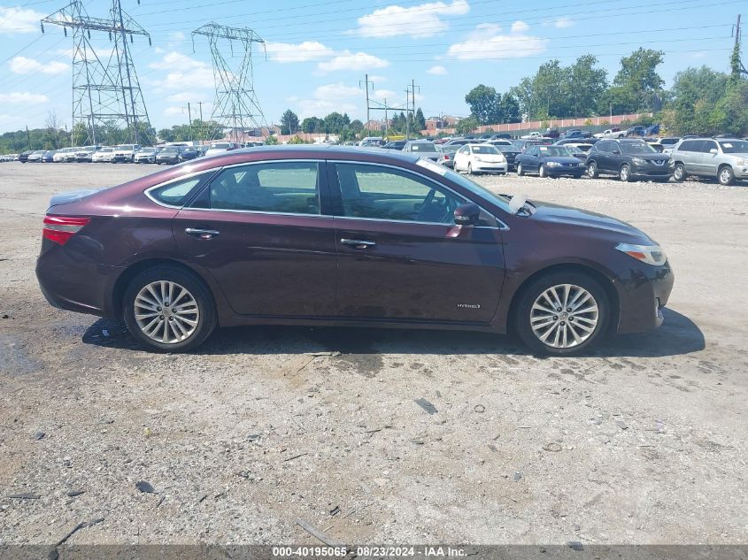 2013 Toyota Avalon Hybrid Xle Touring VIN: 4T1BD1EB5DU016735 Lot: 40195065