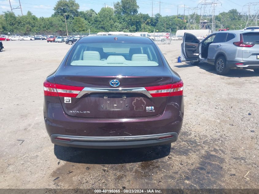 2013 Toyota Avalon Hybrid Xle Touring VIN: 4T1BD1EB5DU016735 Lot: 40195065