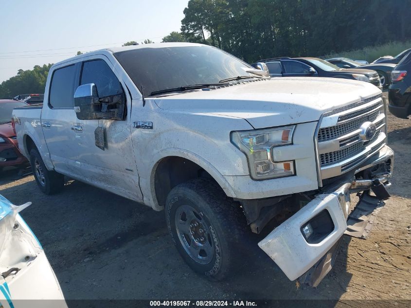 2015 FORD F-150 PLATINUM - 1FTEW1EG8FFA19224