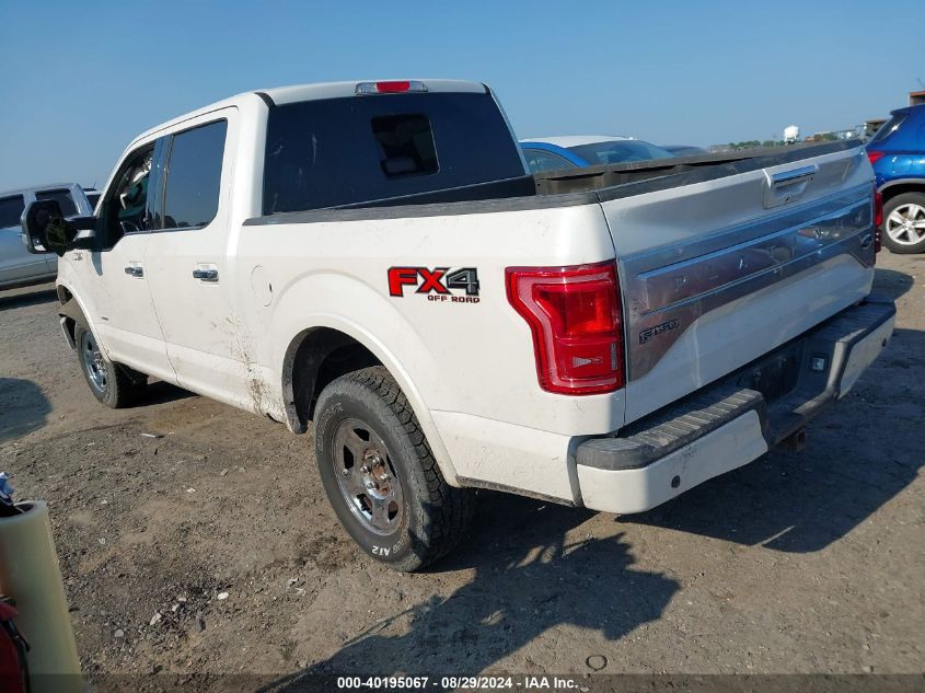 2015 FORD F-150 PLATINUM - 1FTEW1EG8FFA19224