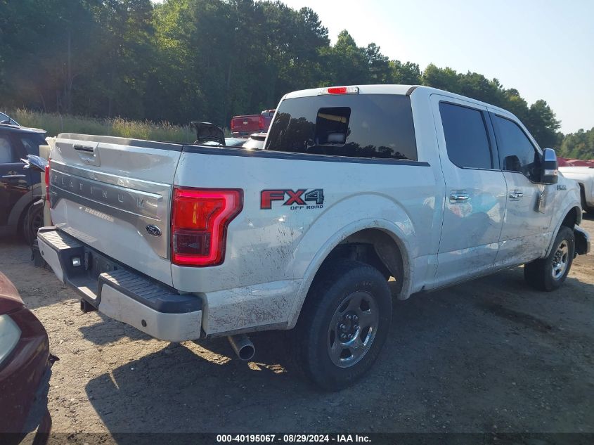 2015 FORD F-150 PLATINUM - 1FTEW1EG8FFA19224