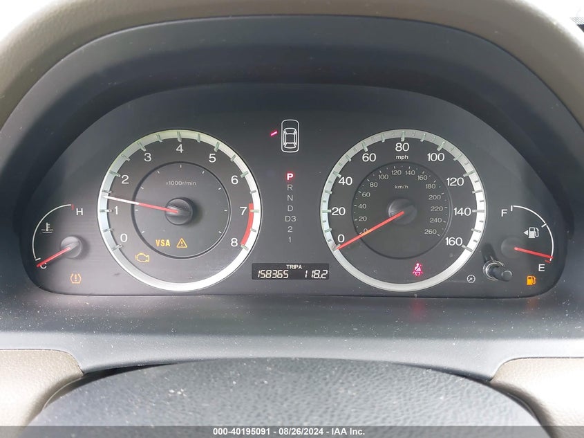 2009 Honda Accord 2.4 Lx VIN: 1HGCP26349A182641 Lot: 40195091