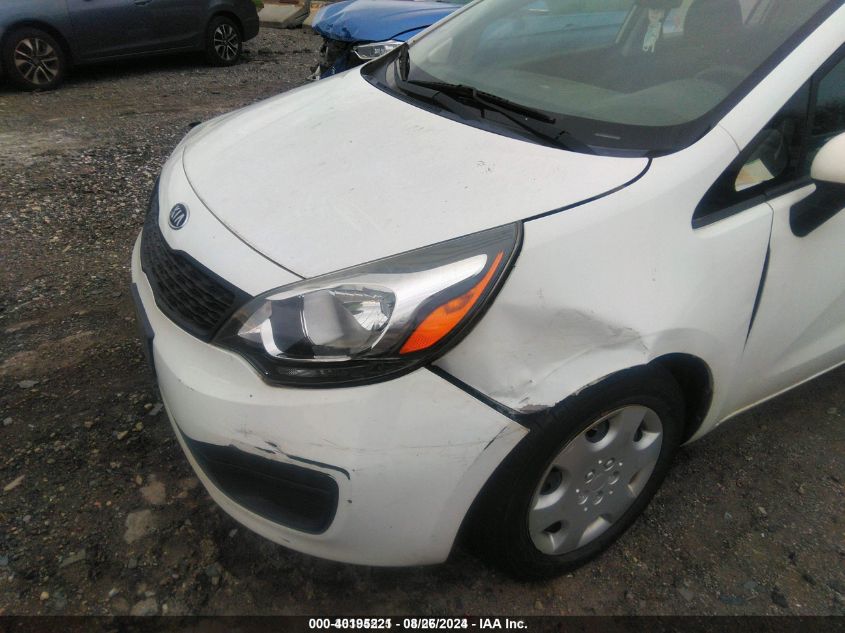 2013 Kia Rio Lx VIN: KNADM4A36D6124456 Lot: 40195221