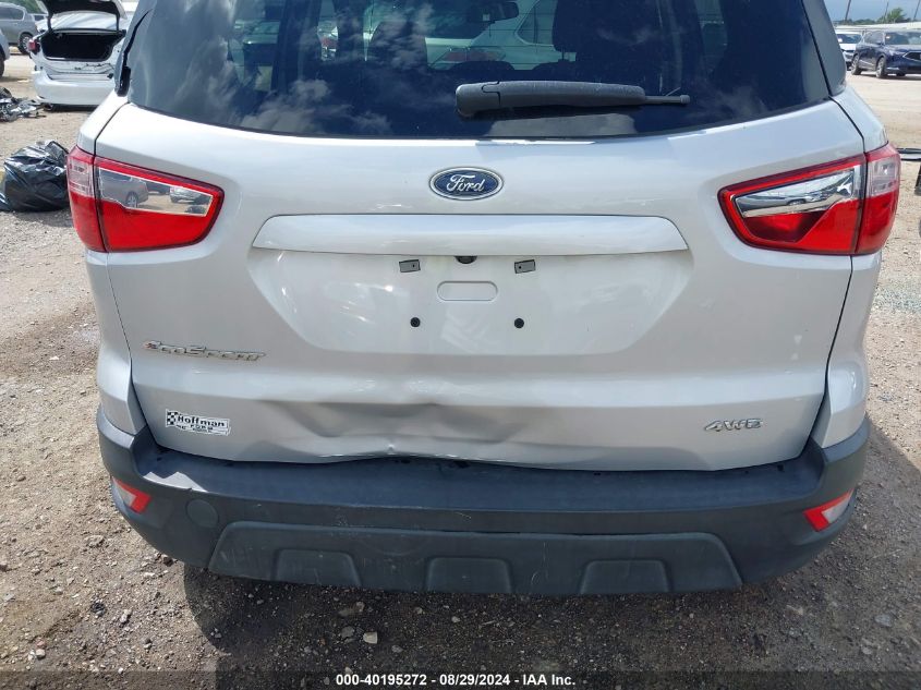 2018 Ford Ecosport S VIN: MAJ6P1SL2JC248565 Lot: 40195272