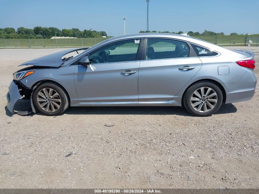 2017 Hyundai Sonata Sport VIN: 5NPE34AF0HH547582 Lot: 40195290