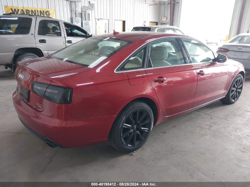 2013 AUDI A6 3.0T PREMIUM - WAUGGAFC6DN032331