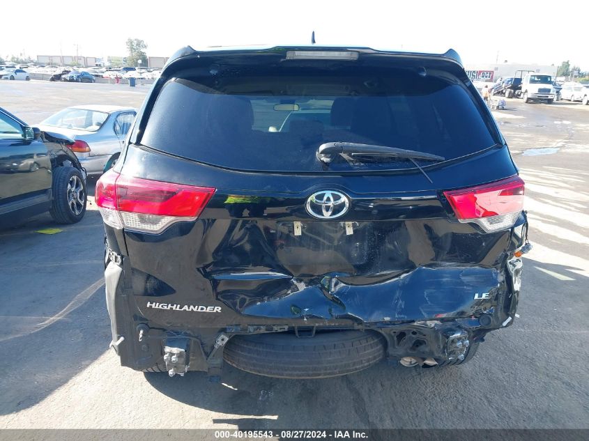 2017 Toyota Highlander Le Plus VIN: 5TDZZRFH3HS224192 Lot: 40195543