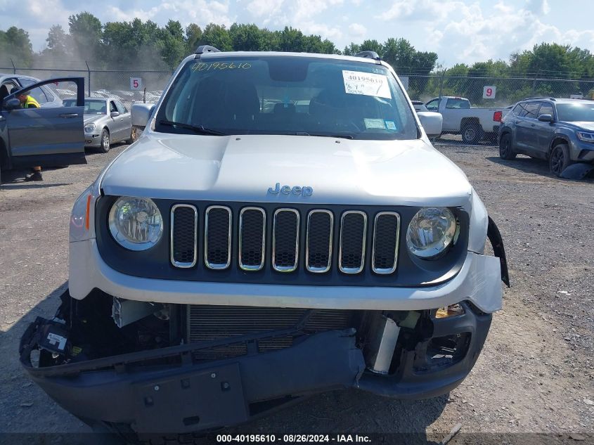 2018 Jeep Renegade Latitude 4X4 VIN: ZACCJBBB4JPG91372 Lot: 40195610