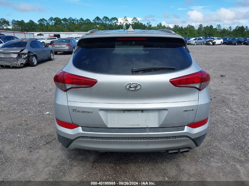 2018 Hyundai Tucson Sport VIN: KM8J33AL4JU762985 Lot: 40195985