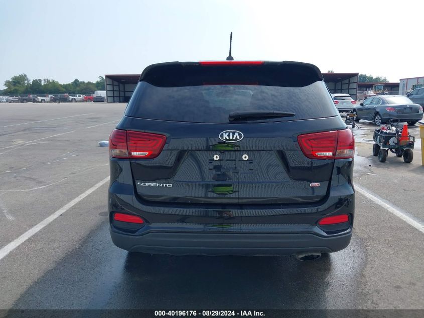 2019 Kia Sorento 2.4L L VIN: 5XYPG4A39KG585930 Lot: 40196176