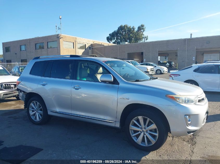 2012 Toyota Highlander Hybrid Limited V6 VIN: JTEDC3EHXC2006952 Lot: 40196259