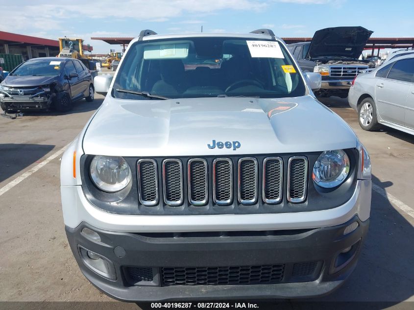 2018 Jeep Renegade Latitude Fwd VIN: ZACCJABB3JPJ70103 Lot: 40196287