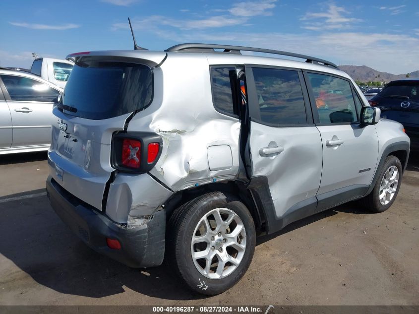 2018 Jeep Renegade Latitude Fwd VIN: ZACCJABB3JPJ70103 Lot: 40196287