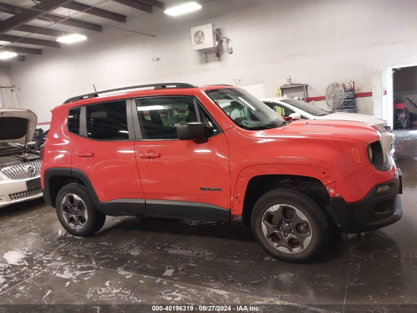 2017 Jeep Renegade Sport 4X4 VIN: ZACCJBAB0HPE74980 Lot: 40196319