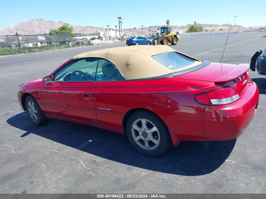 2001 Toyota Camry Solara Sle V6 VIN: 2T1FF22P61C479224 Lot: 40196422