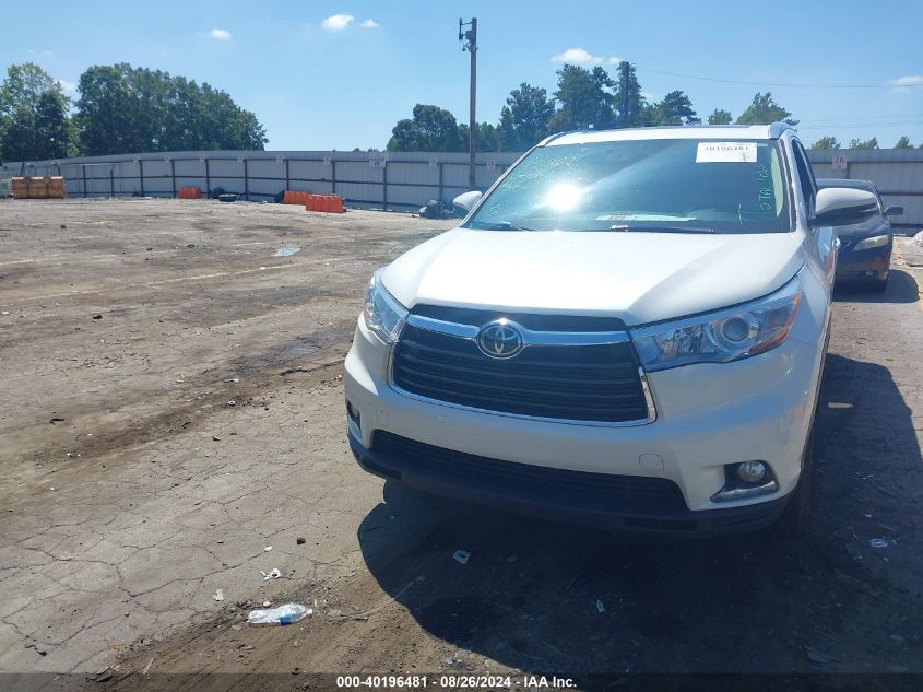 2016 TOYOTA HIGHLANDER LIMITED PLATINUM V6 - 5TDDKRFH3GS246013