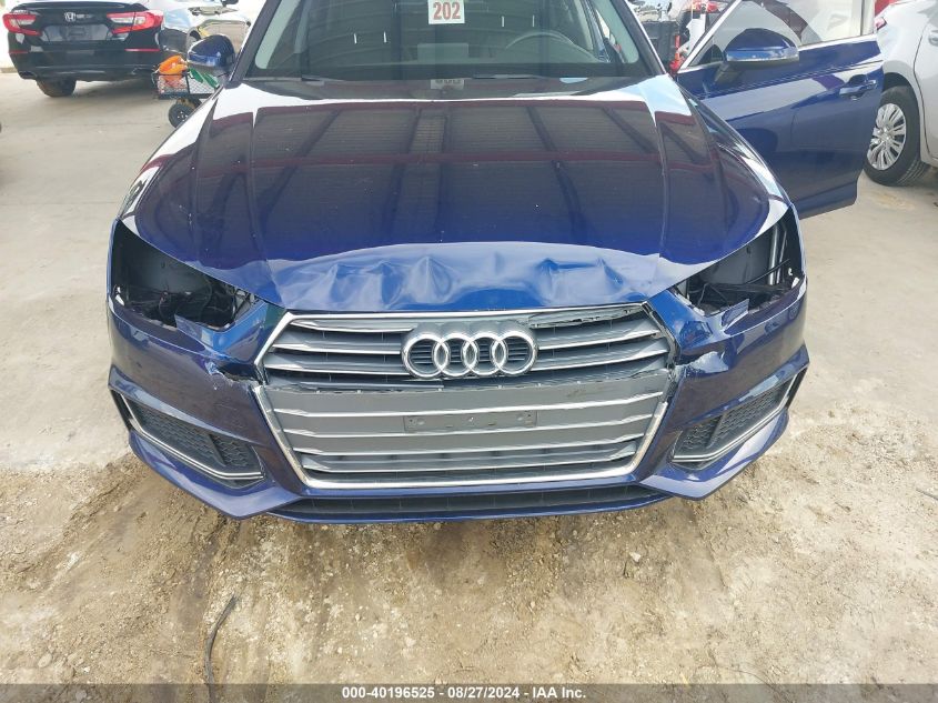 2019 Audi A4 40 Titanium Premium VIN: WAUGMAF42KA004970 Lot: 40196525