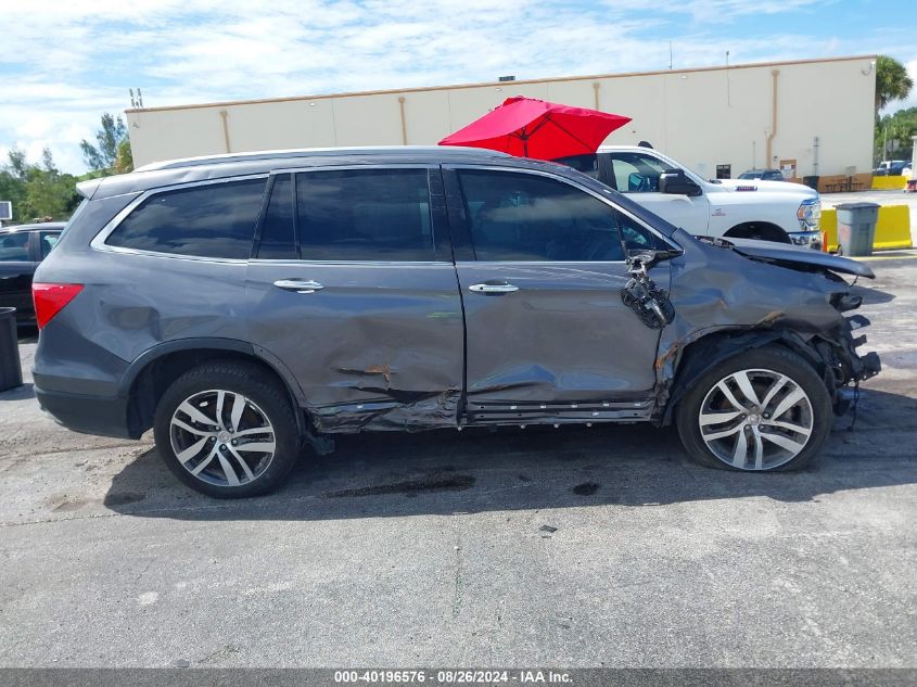 2016 Honda Pilot Touring VIN: 5FNYF5H90GB011576 Lot: 40196576