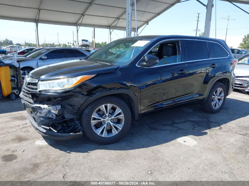 5TDZKRFH9FS065518 2015 TOYOTA HIGHLANDER - Image 2