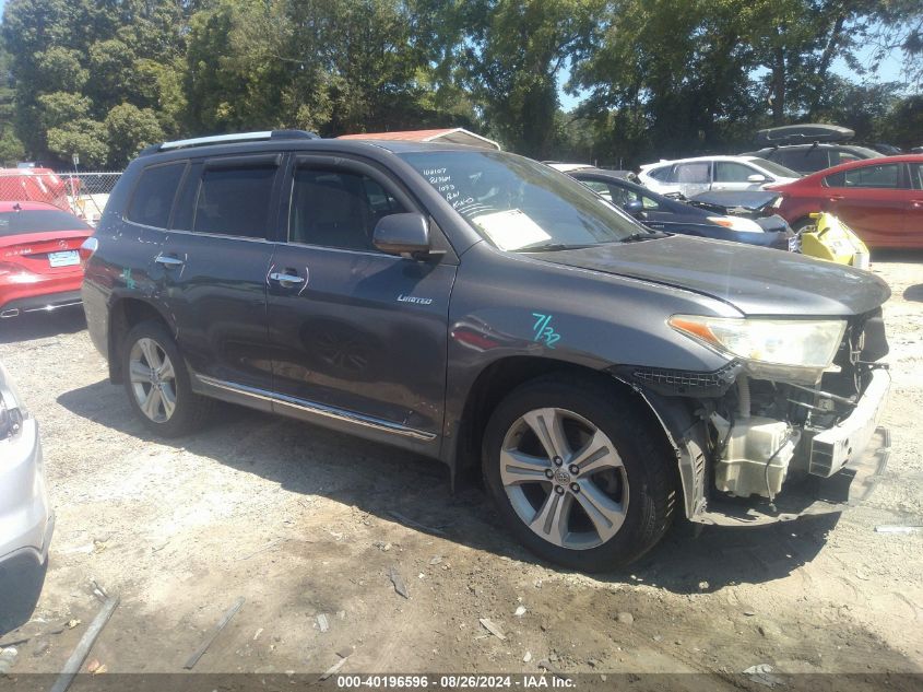 2012 Toyota Highlander Limited V6 VIN: 5TDYK3EH2CS051093 Lot: 40196596