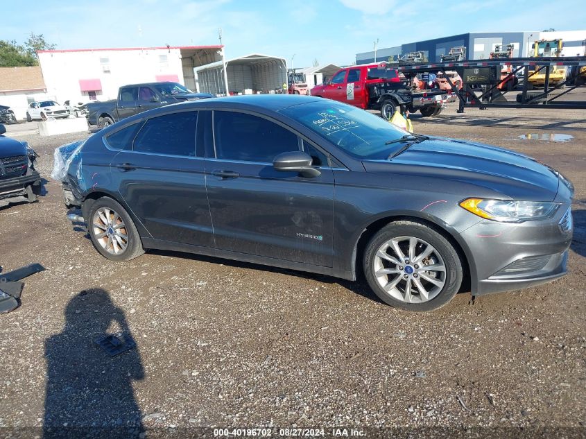 2017 Ford Fusion Hybrid S VIN: 3FA6P0UU0HR226804 Lot: 40196702