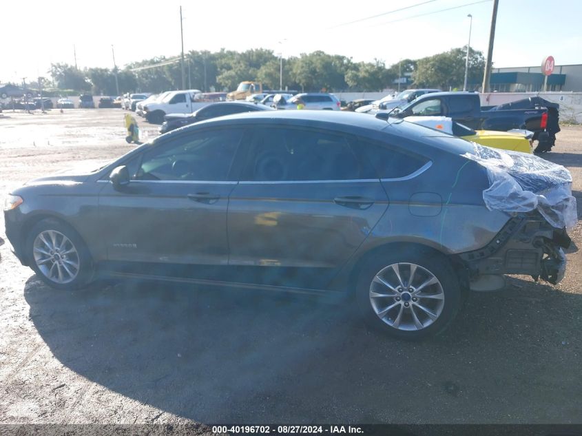 2017 Ford Fusion Hybrid S VIN: 3FA6P0UU0HR226804 Lot: 40196702