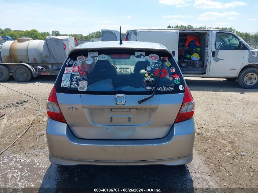 2008 Honda Fit Sport VIN: JHMGD38668S034603 Lot: 40196707