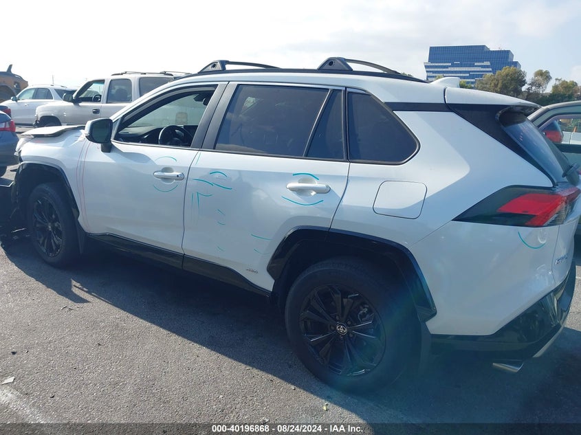 VIN 4T3T6RFV9NU074054 2022 TOYOTA RAV4 HYBRID SE