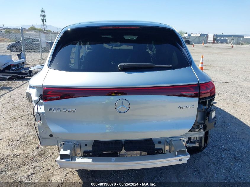 2023 Mercedes-Benz Eqs 580 Suv 4Matic VIN: 4JGDM4EB2PA015655 Lot: 40196879