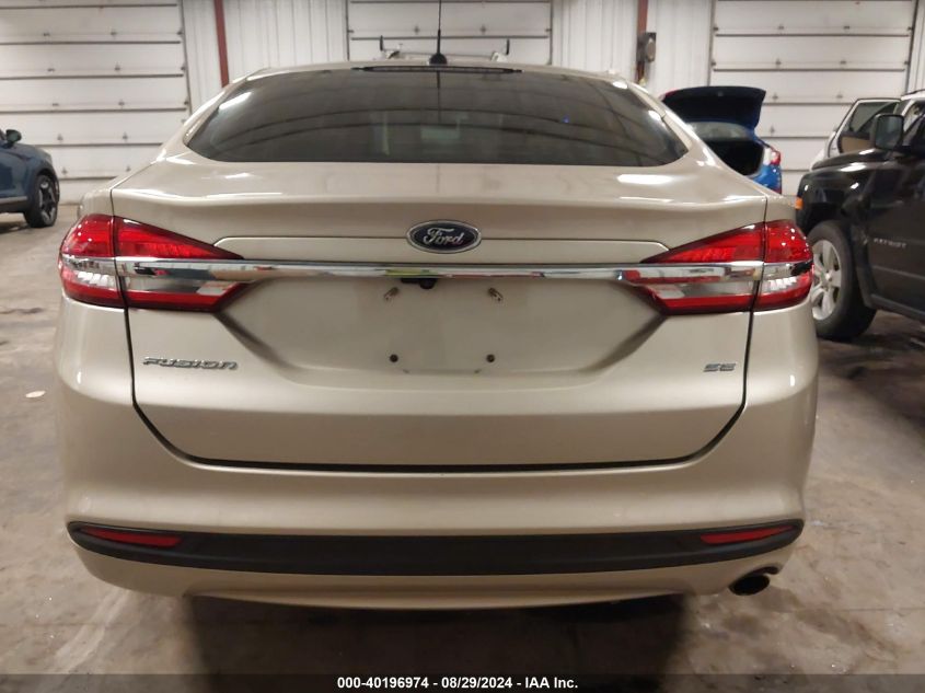 2017 Ford Fusion Se VIN: 3FA6P0H74HR220377 Lot: 40196974