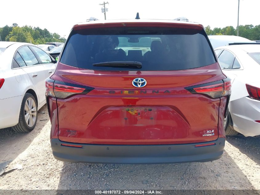 2022 Toyota Sienna Xle VIN: 5TDJRKEC0NS114707 Lot: 40197072