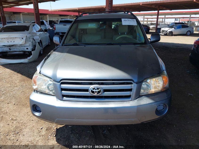 2006 Toyota Highlander V6 VIN: JTEDP21A160098895 Lot: 40197131