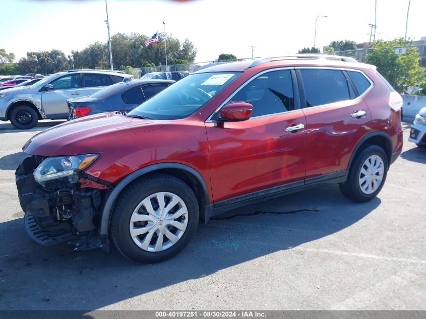 2016 Nissan Rogue S VIN: JN8AT2MT0GW026444 Lot: 40197251