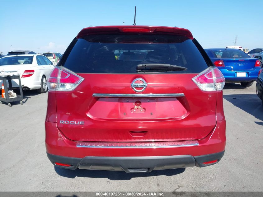 2016 Nissan Rogue S VIN: JN8AT2MT0GW026444 Lot: 40197251