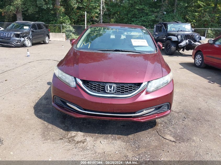 2014 Honda Civic Lx VIN: 19XFB2F55EE068103 Lot: 40197344