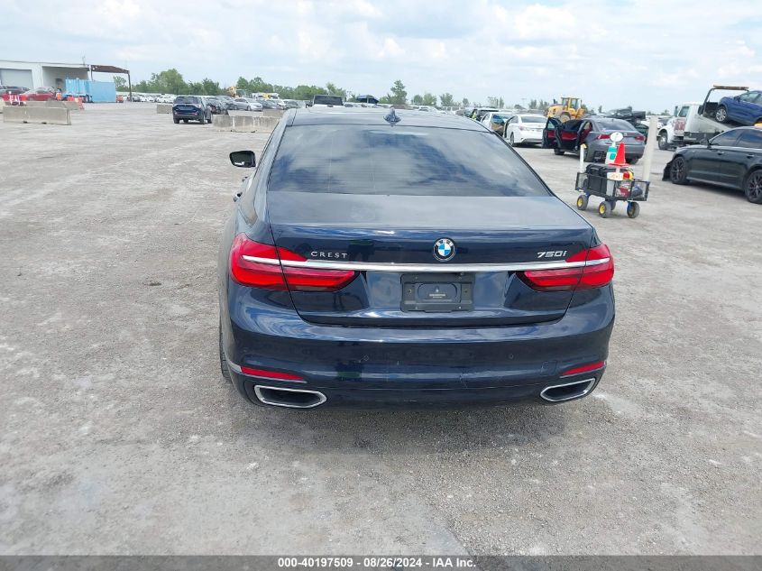 2016 BMW 750I VIN: WBA7F0C5XGGL99230 Lot: 40197509