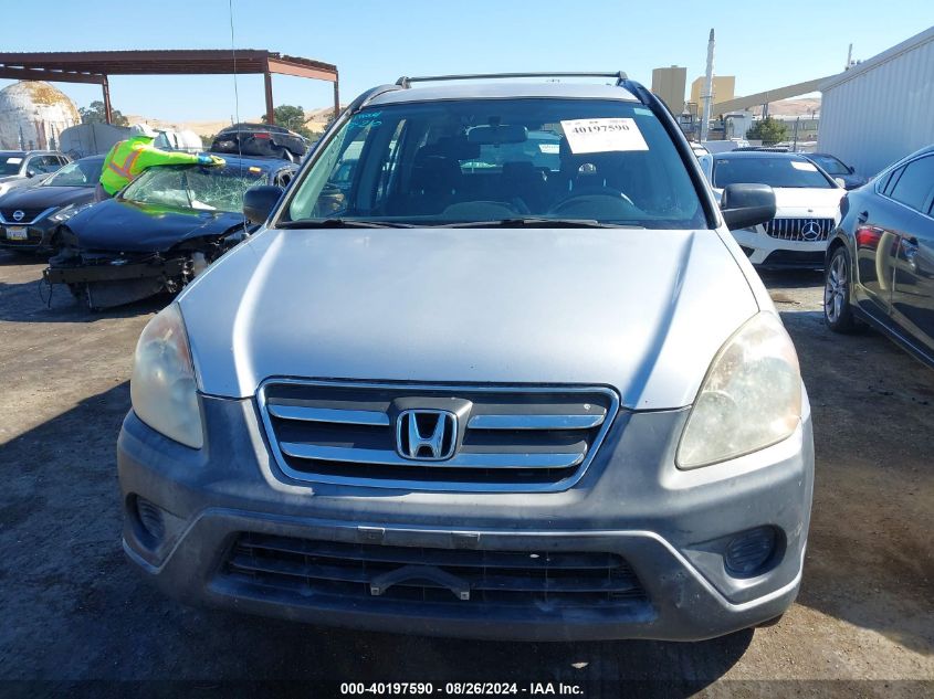 2006 Honda Cr-V Lx VIN: JHLRD68546C012564 Lot: 40197590