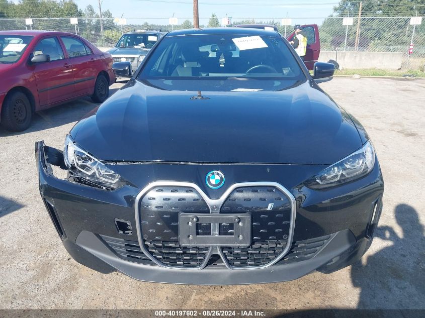 2024 BMW I4 xDrive40 VIN: WBY83FB0XRFR87497 Lot: 40197602