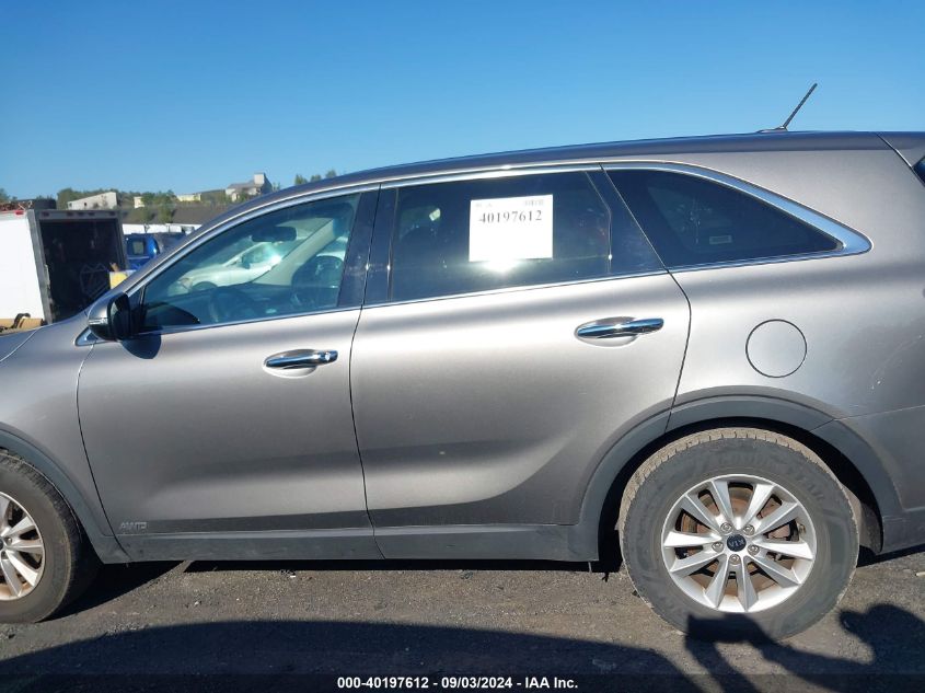 2019 Kia Sorento 3.3L Lx VIN: 5XYPGDA58KG449225 Lot: 40197612