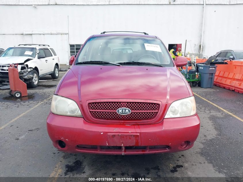 2004 Kia Sedona Ex/Lx VIN: KNDUP131046543133 Lot: 40197690