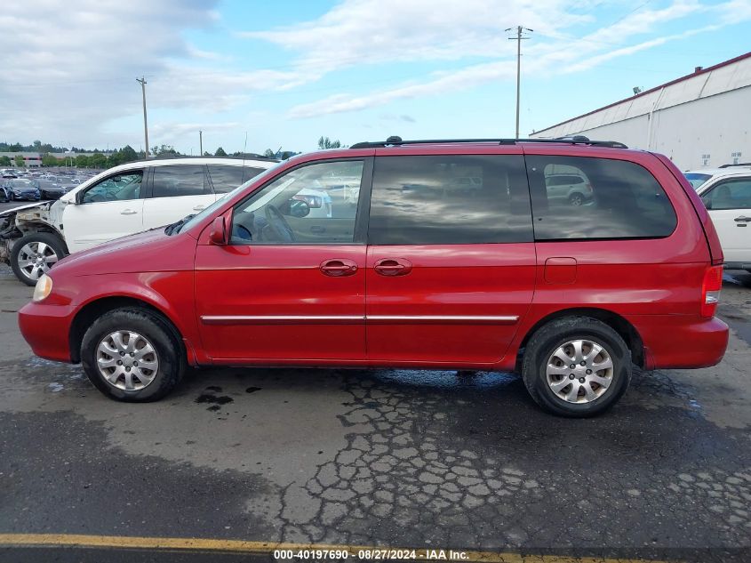 2004 Kia Sedona Ex/Lx VIN: KNDUP131046543133 Lot: 40197690