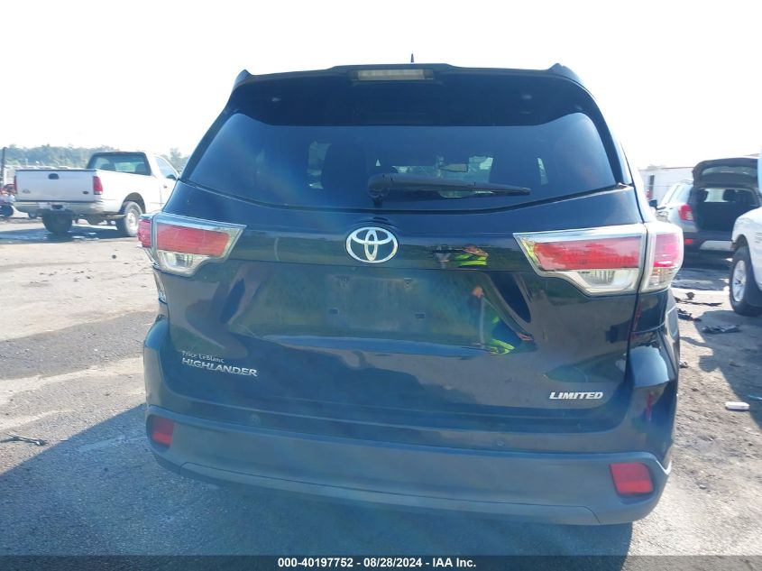 2015 TOYOTA HIGHLANDER LIMITED V6 - 5TDYKRFH1FS106977